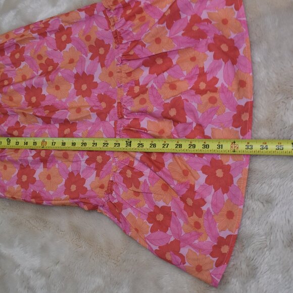 Feather For Arrow Girls Floral Pink Maxi Dress Size 8 Sun Dress - Picture 4 of 7